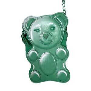 ✨ BETSEY JOHNSON Green Teddy Gummy Bear Novelty Crossbody/ Handbag